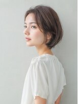 アブルトゥーヘアー(able to hair)&nbsp;ひし形前下がりボブ◎ラベンダーベージュ