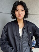ヘアーアイストゥーレ(HAIR ICI TRE)&nbsp;ボブパーマニュアンスくるくる20代30代ドライパーマレイヤー