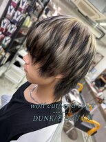 ダンク(DUNK) ウルフカット×エンドカラー/ブリーチ/デザインカラー