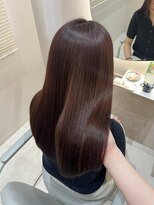 オリバイオハナ(Oli by ohana)&nbsp;艶髪ブラウン×ナチュラル縮毛矯正