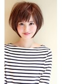 黒髪アッシュ★小顔ニュアンスショート【外苑前・青山・表参道】
