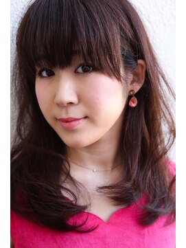 イソラブル(ISOLA-blu) 【厚めバング】柔らかベージュ×緩やかワンカール