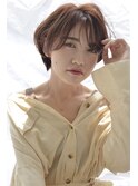 小顔　マニッシュショートフレンチボブネイビーカラー　D