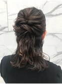 ハーフアップ＿ヘアアレンジ