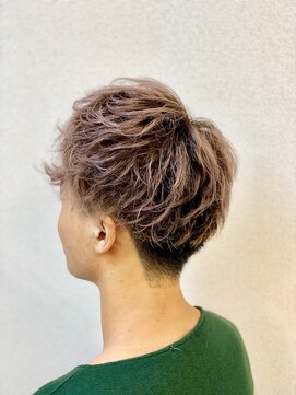 メンズヘアサロン ルーモ くせ毛利用マッシュ