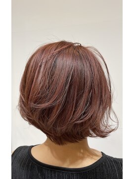 アイク(AiCK) 極細ハイライト×カシスピンクショート