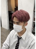 サイドパート/ピンク/マッシュ/メンズ/¥11,000