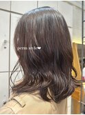 デジタルパーマ前髪カット髪質改善オージュアトリートメント
