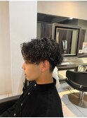 メンズカットメンズカラー波巻きパーマツイストスパイラルパーマ