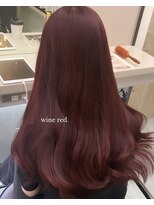 リリー(Lilley)&nbsp;(lilley内堀)ブリーチカラー×ワインレッド