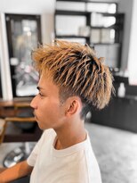 アイリーヘアデザイン(IRIE HAIR DESIGN) 【IRIE HAIR赤坂】メンズカット×ブリーチ×アップバング