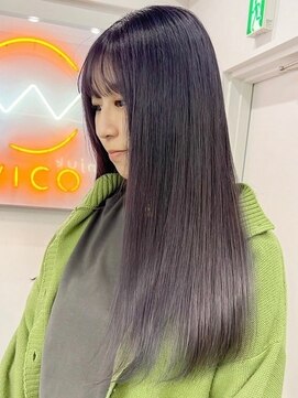 ウィコ 新宿(WICO) ディープバイオレット[新宿駅/グレーベージュ/レイヤーロング]