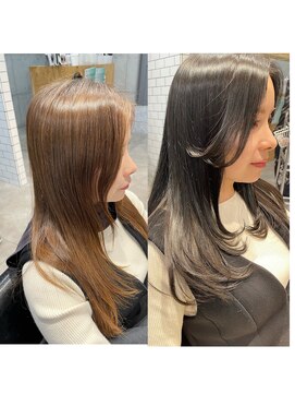 ネウィ 池袋(newi) ザクザクレイヤー×オリーブグレージュ