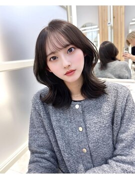 アフロートリノ(AFLOAT Leino) 大人可愛い韓国レイヤーカット　顔まわりカット　前髪似合わせ#