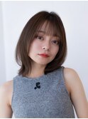 20代30代大人可愛いレイヤーボブ/前髪/丸顔/切りっぱなしボブ