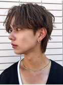 波巻きパーマメンズツイストスパイラルパーマハイライト