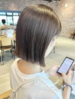 オーガニック アトリエ 大宮(organic+atelier)&nbsp;20代30代ミニボブココアブラウン小顔美肌ストレート丸み