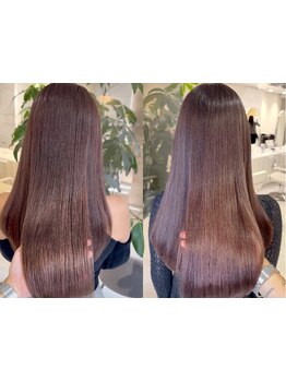 ショートからロングまで幅広く、まるで地毛の様な丸み◎ナチュラルな【コスメストレート】