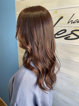 ブレス ヘアアンドスパ 湘南台(bless hair spa) 赤み艶ブラウン