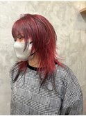 中性ウルフ×デザインカラー《AKANE》
