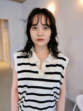 トッド(tod) ミディアムレイヤー/デジタルパーマ/グレージュ/名古屋/丸の内