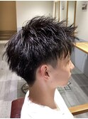 ツーブロックショート