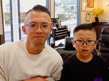 アパッシュ 春光本店(Apache)の写真/【学割あり】キッズから学生もカットOK。バーバーを楽しむのに年齢は関係ない。
