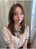 ストレート×レイヤーカット