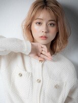 モッズヘア 越谷(mod's hair)&nbsp;ハイトーンカラーヘーゼルグレージュ毛先パーマz越谷20代30代