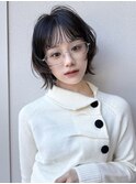 /小顔見せレイヤーボブ/タッセルボブ/切りっぱなしボブ