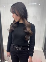 ヘアースマイルクー(HAIR SMILE COEUR) 【COEUR/YUI】ミルクティー ブラック ちらっとインナー