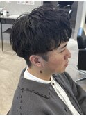 MEN’S/リバースセンターパート/ニュアンスパーマ/新田