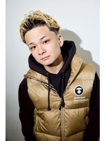 チルチェア 横浜(CHILL CHAIR)&nbsp;フェード×ルーズバックパーマ×ブリーチ <横浜/バーバー/床屋>