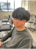 メンズマッシュ×波巻きパーマ