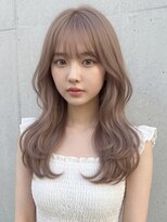 ユーフォリア 渋谷グランデ(Euphoria SHIBUYA GRANDE)&nbsp;韓国ヘアレイヤー顔周りレイヤー小顔カットくすみベージュ
