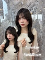 ロエ 大宮(LOE) 縮毛矯正/ストレート/ミルクブラウン/ダウンバング