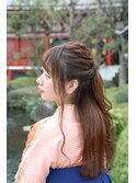 袴×ハーフアップ☆浅草 Re:sta[1]