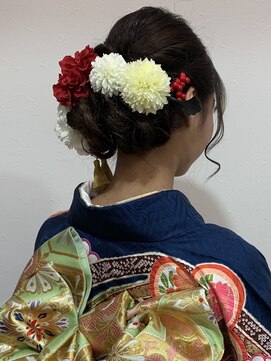 ナンプウ(Nanpu) 《Nanpu》成人式着物ヘア大人っぽいシニヨン