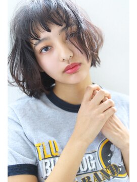 ブラン 梅田(Blanc) 【Blanc/梅田】切りっぱなしボブ＿オン眉＿2