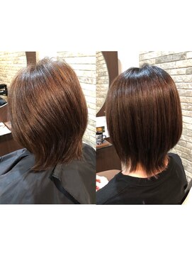 ジェムヘアー(J'aimeHair) ハイブリッド縮毛矯正・ミディアムレイヤー