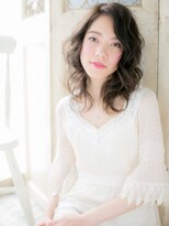 クオーレ ヘア アンジュ 水戸店(CUORE HAIR ange)&nbsp;*ange水戸*…ダークカラーx無造作パーマ☆グラマラスセミディa