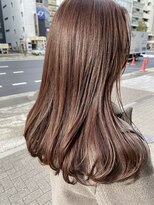 インビテーション(invitation) 大人艶ピンクブラウン・ロングヘアー・イルミナカラー