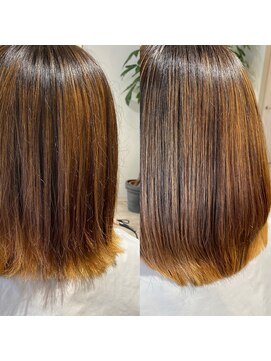 トライブ(Tribe) ファイバープレックス髪質改善トリートメント仕上がり