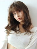 ラフウエーブ_ホワイトアッシュエアリーミディ_98093