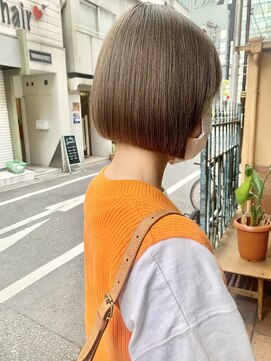アルコイリスバイドールヘアー(ARCOIRIS by Dollhair) ショートマッシュ暖色系カラーぱっつんボブミニボブ髪質改善大阪