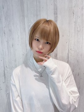 リアイス(Re:ICE) ミニウルフ/くすみブルー/流れるレイヤー/インナーハイライト