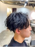 【メンズパーマ】ツイストスパイラル マッシュ FRISEUR木村