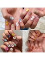 アコテアット ヘア(acote @)&nbsp;ニュアンス、アニマル、キャラクターなど色んなネイルしてます！