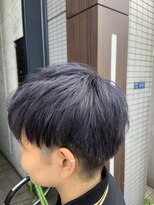 アース 天満橋店(HAIR & MAKE EARTH) 20代30代40代ネイビーマッシュ立体感美肌