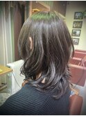 リアルパーマ&白髪いかしてハイライト 春スタイル!